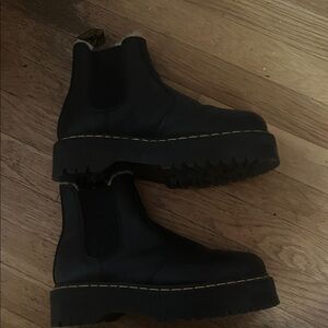 Black Dr. Marten Platform Chelsea Boots